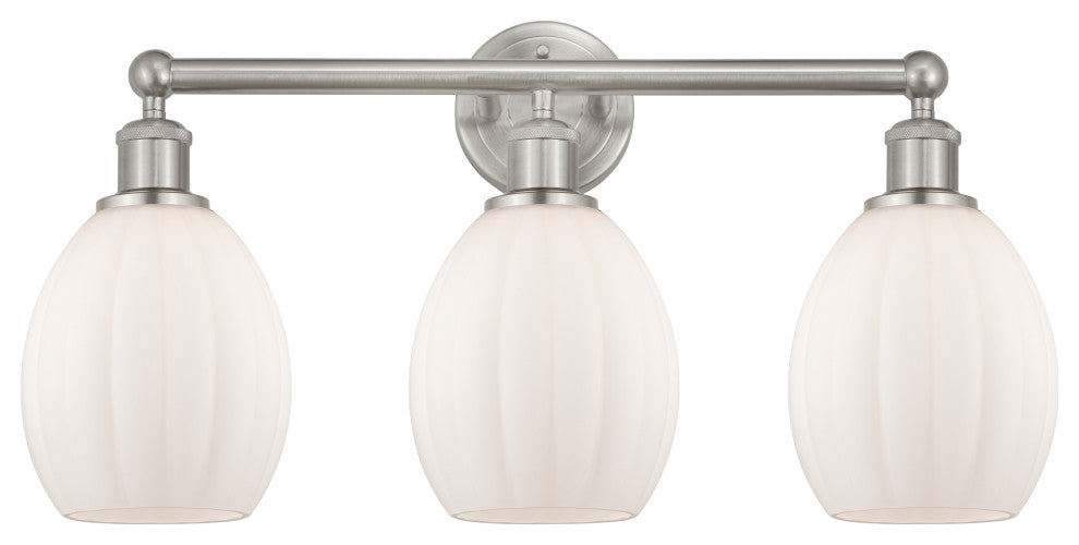 Innovations 616-3W-SN-G81 Eaton 3 Light Bath Vanity Light, Brushed Satin Nickel
