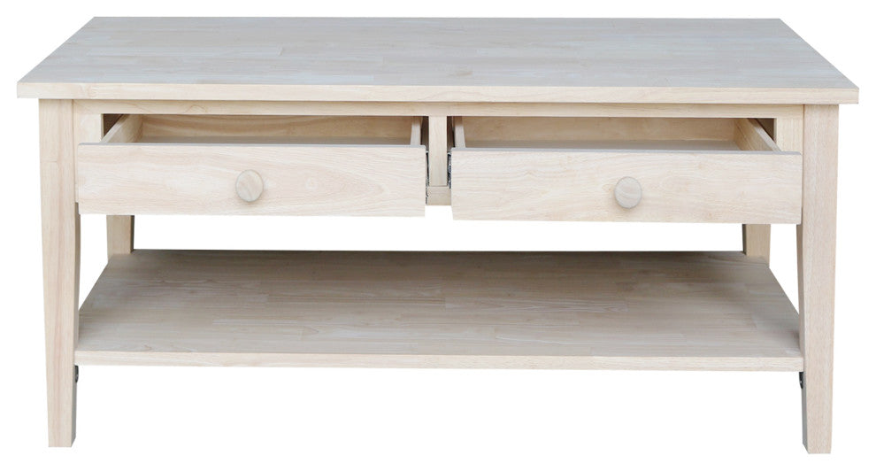 Spencer Coffee Table, Unfinished