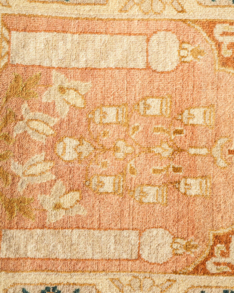 Genesis, One-of-a-Kind Hand-Knotted Area Rug Pink, 8'1"x9'10"
