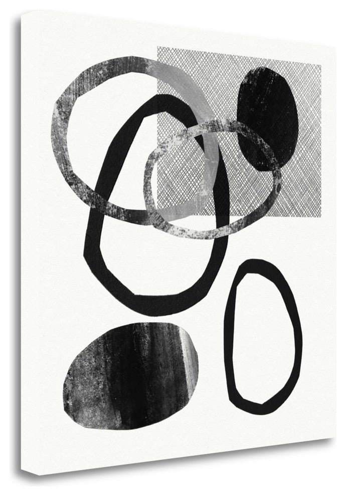 "Bw Zen III" By Linda Woods, Giclee Print on Gallery Wrap Canvas, Ready to Hang