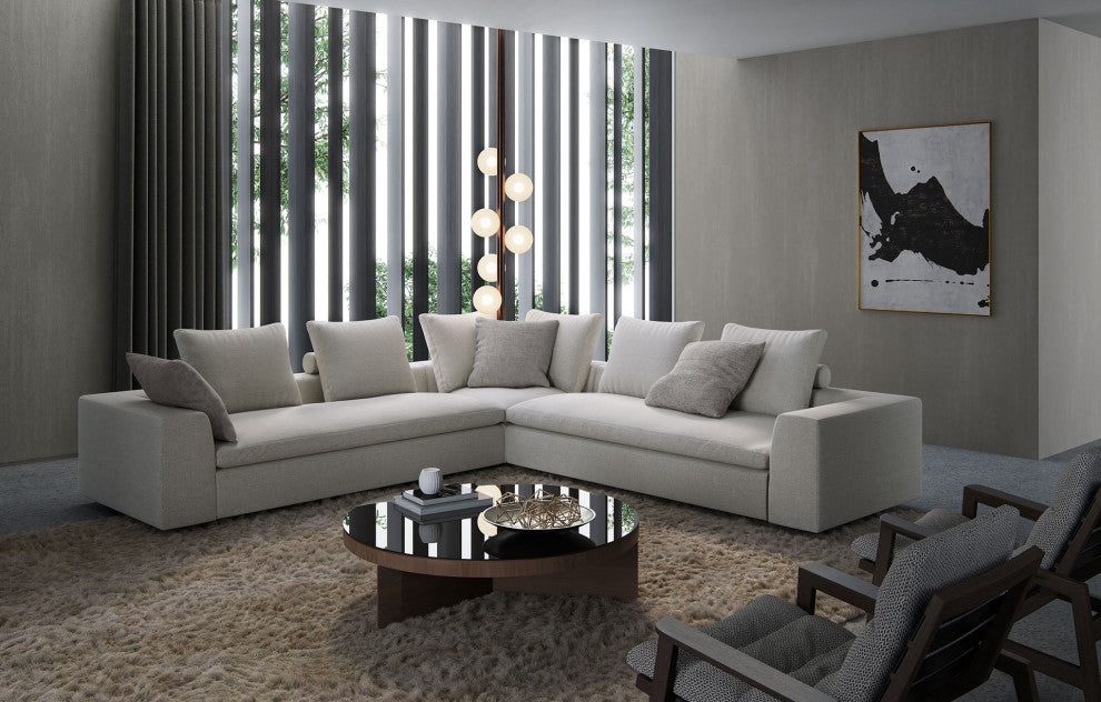 Lucerne Modular Chaise, Ashen Fabric, Ashen Fabric, Set03-3pc