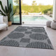 Indoor/Outdoor Sedona SN13 Pewter Machine Washable 5' x 7'6" Rug