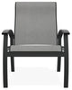 Belle Isle Sling Adjustable Outdoor Dining Chair, Alloy/Graphite