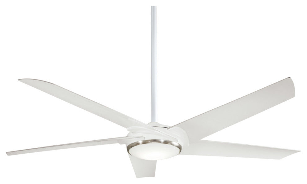 MinkaAire Raptor Raptor 60" 5 Blade LED Indoor Ceiling Fan - Flat White