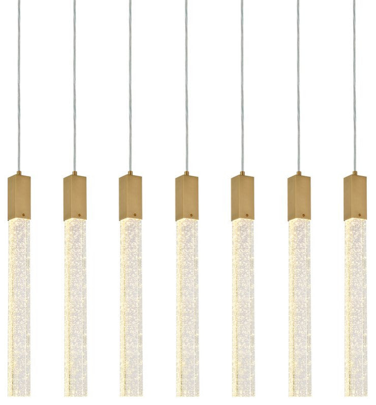Wade 7-Light Pendant, Satin Gold