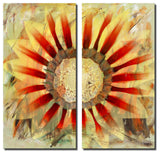 Painted Petals XLV Canvas Wall Art 2-Piece Set, 24"x12"