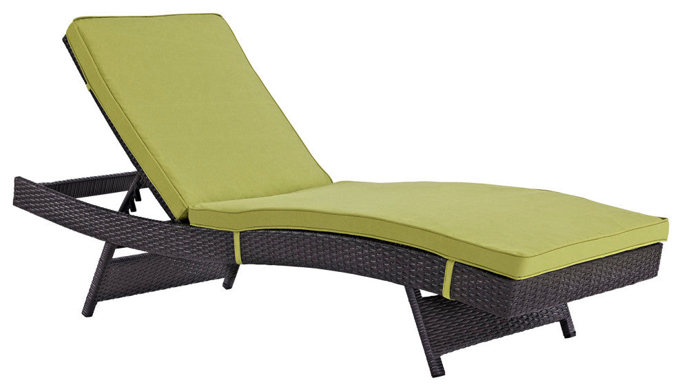 Espresso Peridot Convene Chaise Outdoor Patio Set of 6