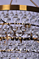 Heidi 8 light Golden 4 Rings Crystal Chandelier K9 AAA