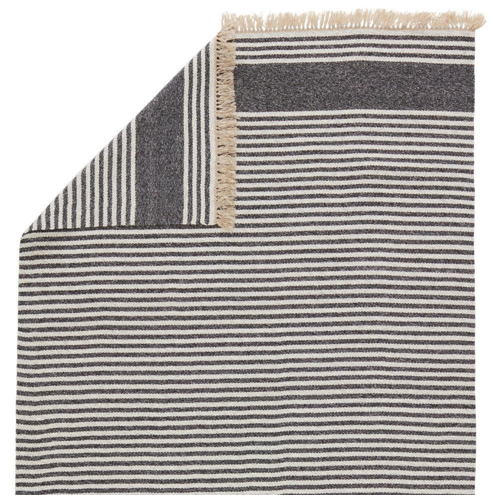 Vibe by Jaipur Living Strand Indoor/ Outdoor Striped Area Rug, Dark Gray/Beige