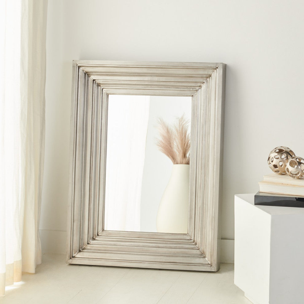 Safavieh Kerry Small Rectangle Wall Mirror Silver