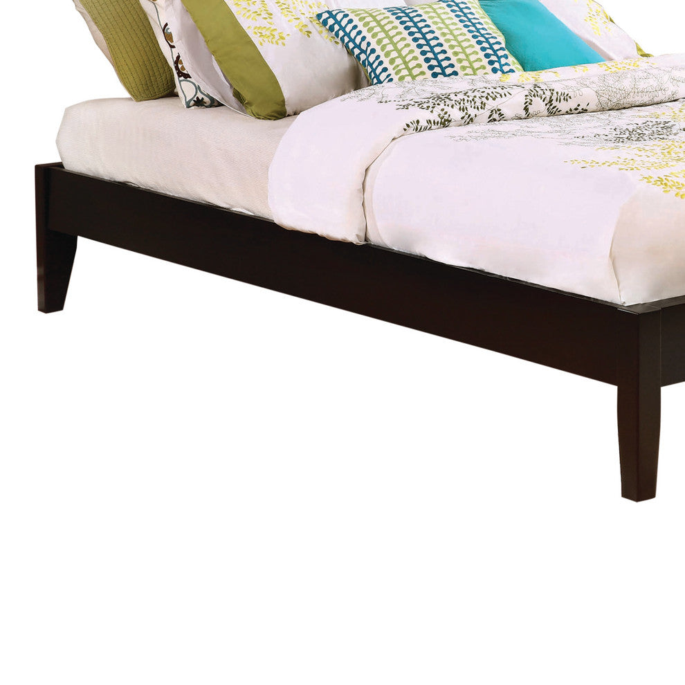 Benzara BM208185 Wooden California King Size Universal Bed Frame, Brown
