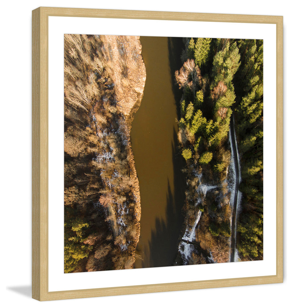 "Murky Waterway" Framed Print by Karolis Janulis