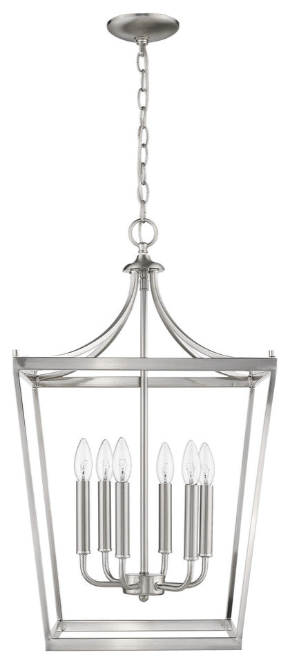 Kennedy 6-Light Satin Nickel Pendant