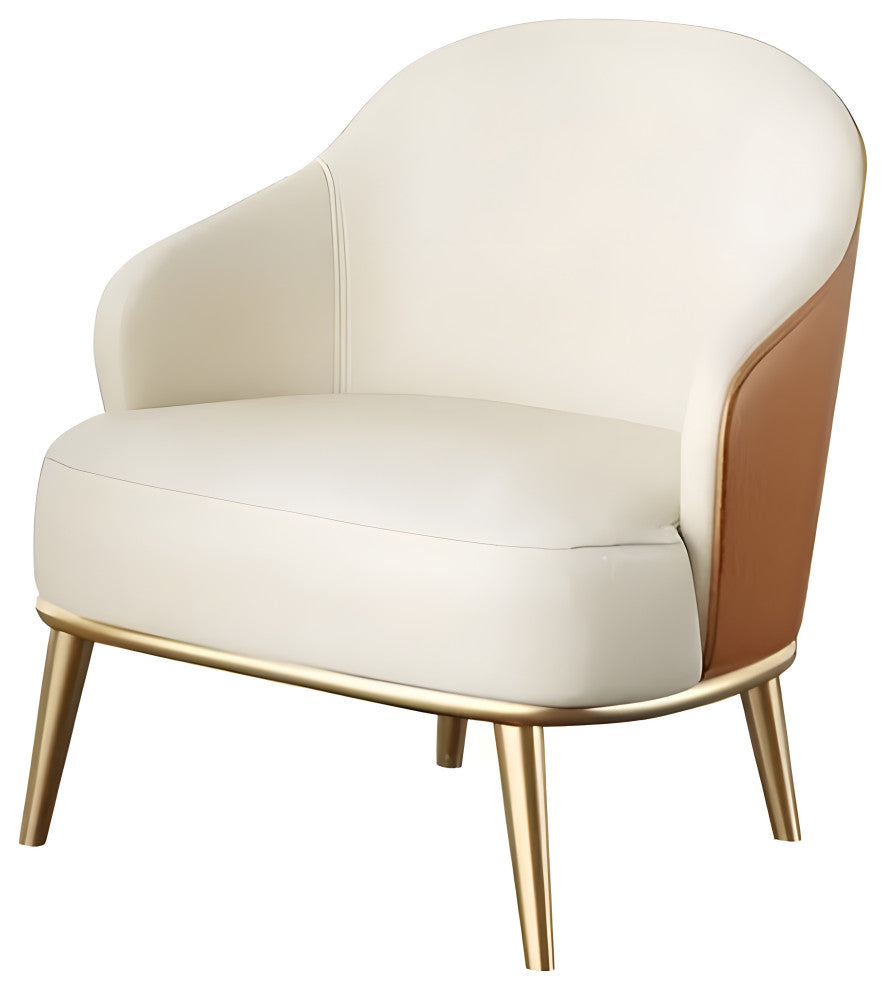 Nordic Style Dining Chair Backrest Stool, White