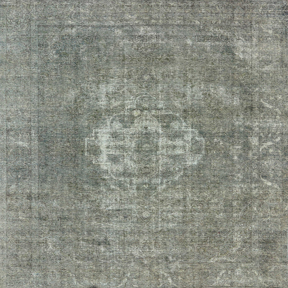 Ahgly Company Indoor Square Mid-Century Modern Area Rugs, 5' Square