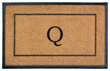 Calloway Mills The General Monogram Doormat, 30"x48", Letter Q