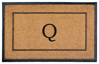 Calloway Mills The General Monogram Doormat, 30"x48", Letter Q