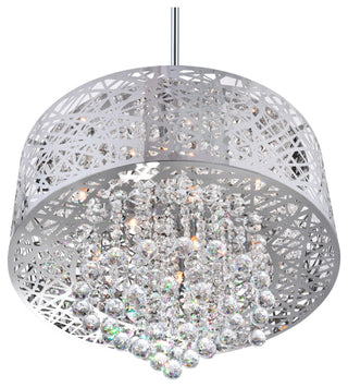 Eternity 9 Light Drum Shade Chandelier With Chrome Finish