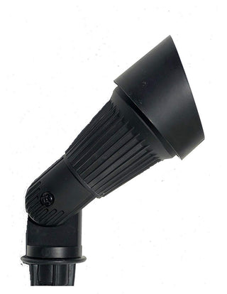 Low Voltage Black Outdoor Directional Fiberglass Bullet- BPL104