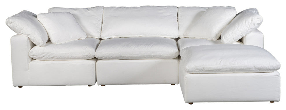 Terra Condo Lounge Modular Sectional Livesmart Fabric Cream
