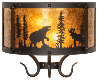 13.5 Wide Wildlife at Pine Lake Wall Sconce
