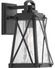 Creighton 1-Light Small Wall Lantern, Black