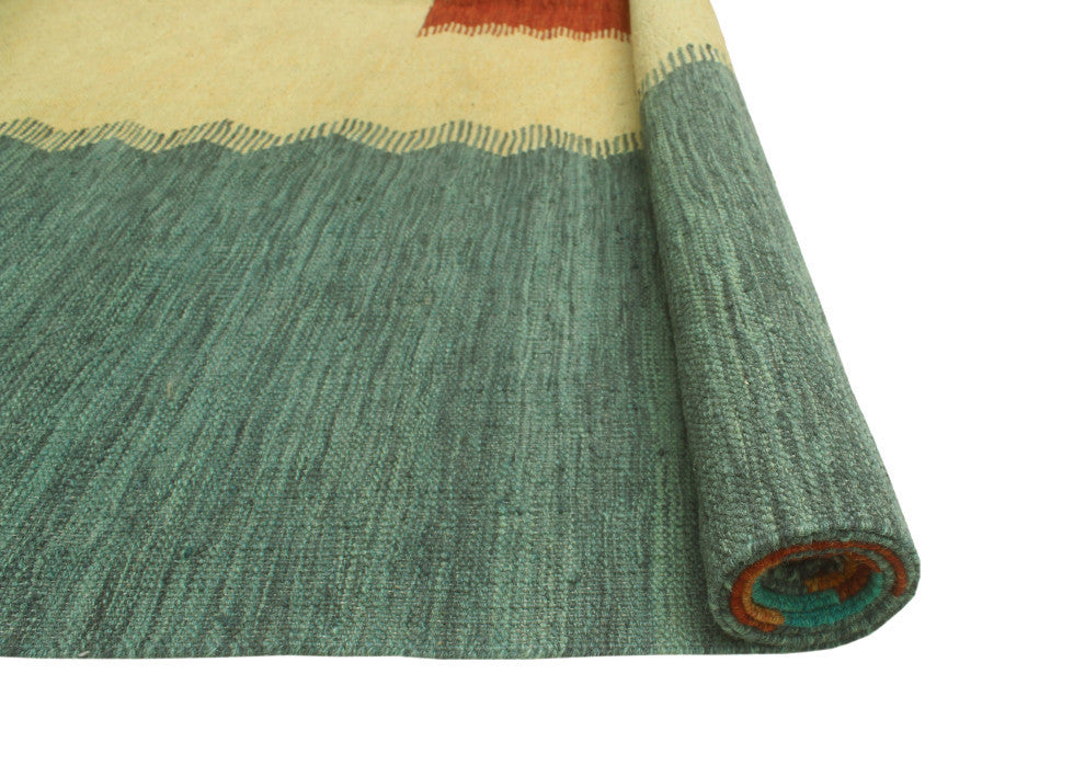 Winchester Kilim Kitwana Beige/Gray Rug, 6'8x9'9