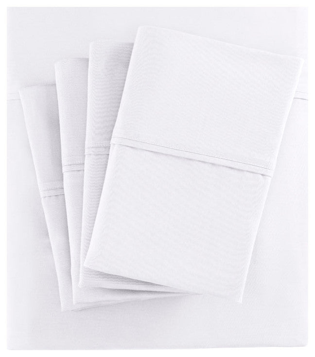 Madison Park 800 Thread Count Cotton-Blend Sateen 6-Piece Sheet Set, White