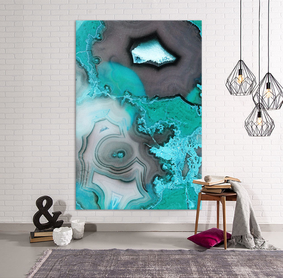 "Turquoise" Fine Art Canvas Print, 48"x72"