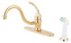 Georgian Single Handle 8" Kitchen Faucet with Non-Metallic Sprayer