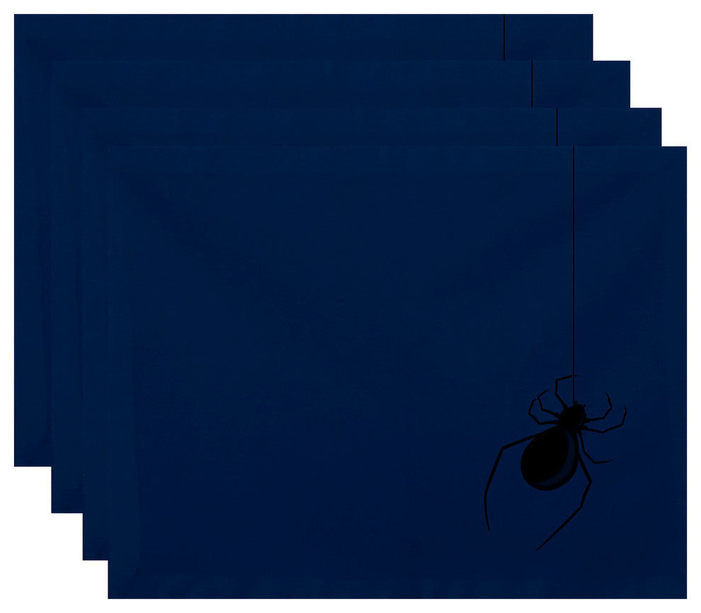 18"x14" Eek!, Holiday Print Placemat, Teal, Set of 4