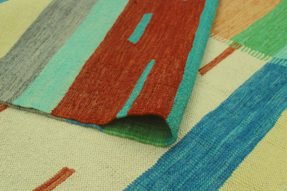 Winchester Kilim Nafi Rust/Ivory Rug, 6'8x9'10