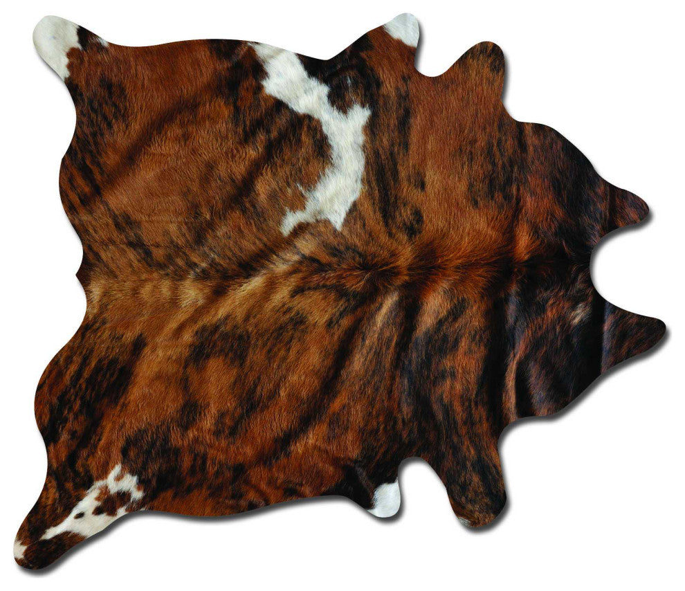 72"x84" Classic and Brindle Cowhide Rug