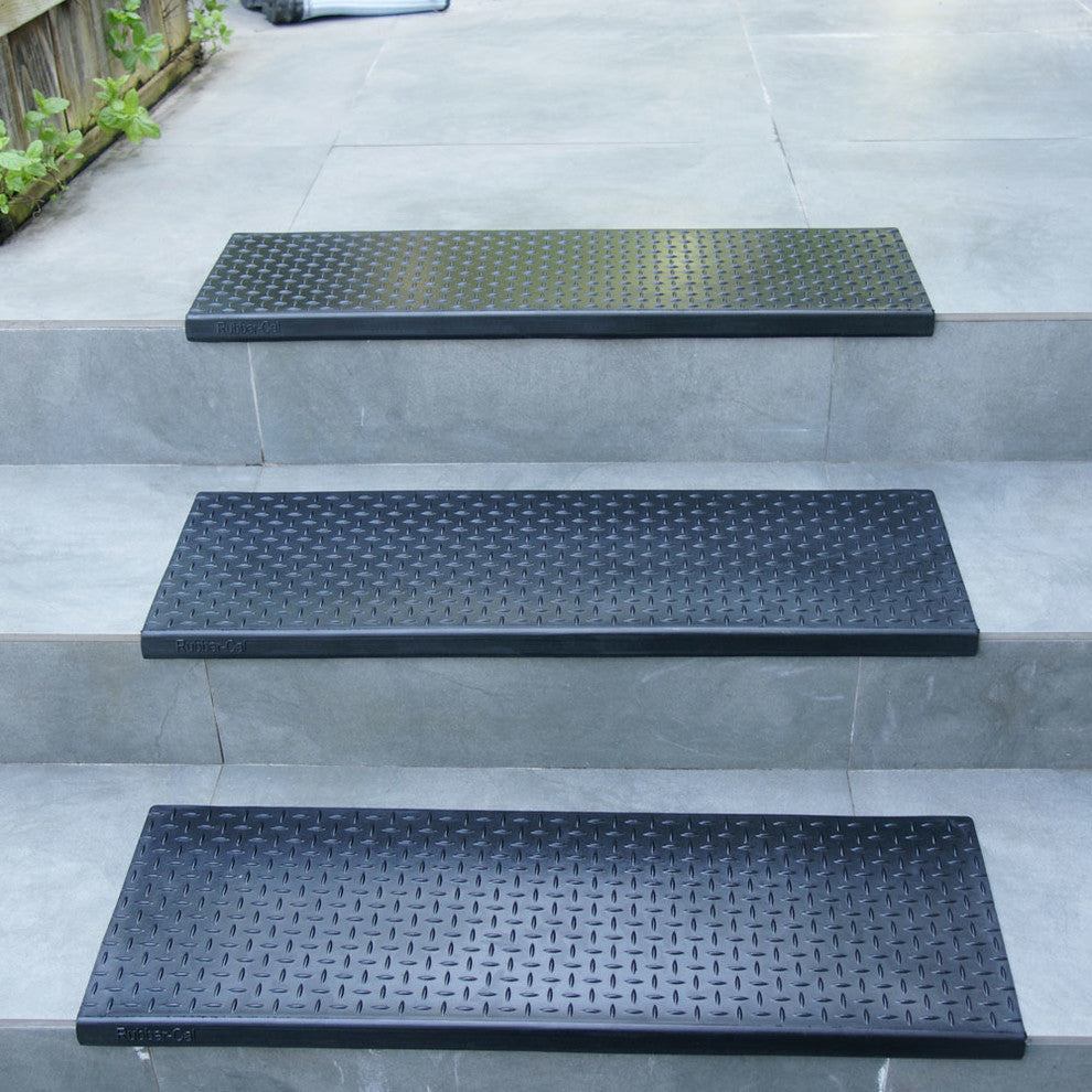 Diamond-Plate Step Mats, Set of 6