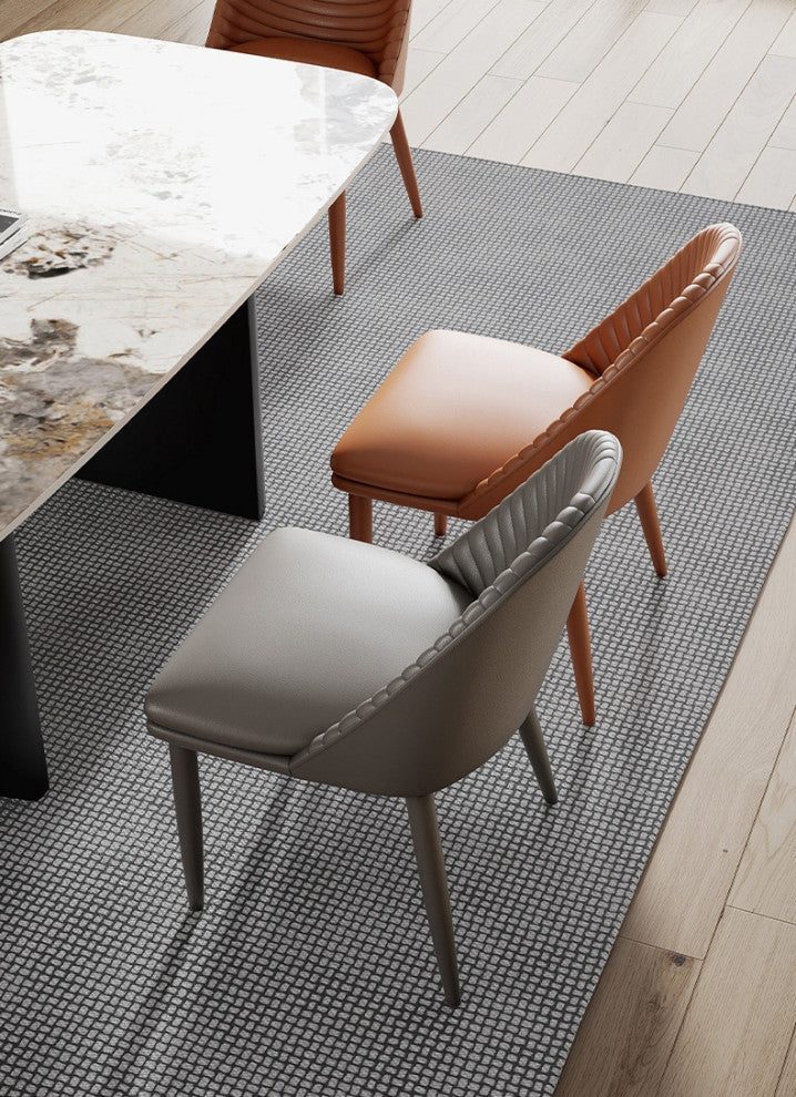 Nordic Design Leisure Backrest Dining Chair, Grey