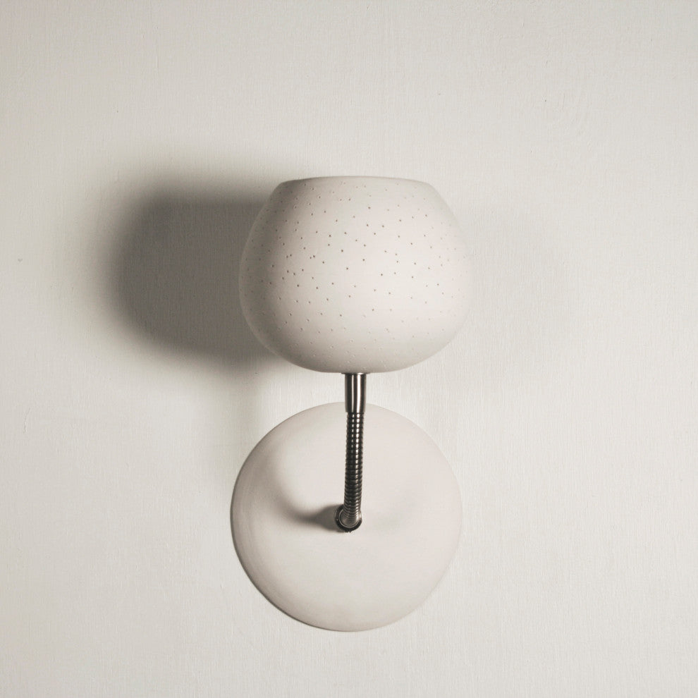Claylight Sconce, Dot Pattern, No Switch - Xenon Bulb
