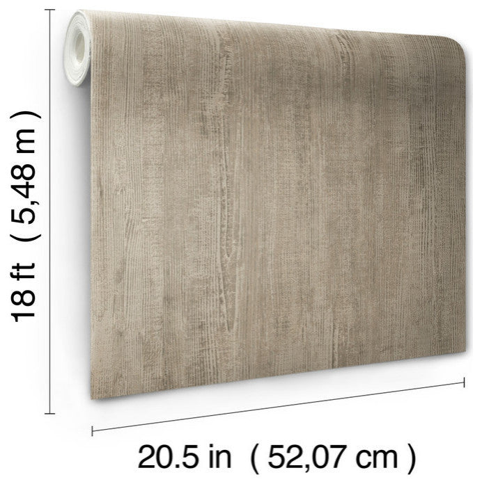 Dimensional Natural Wood Peel & Stick Wallpaper