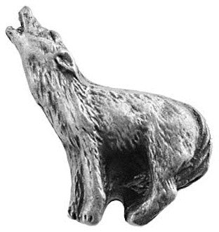 Howling Wolf Knob - Pewter, SIE-681398