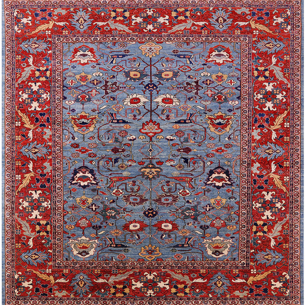 Ahgly Company Indoor Square Mid-Century Modern Area Rugs, 4' Square
