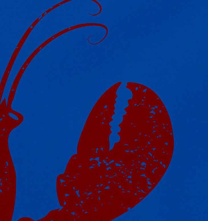 18"x14" Lobster, Animal Print Placemat, Blue, Set of 4