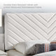 Tufted Headboard, Twin Size, Velvet, White, Modern Contemporary, Bedroom Master