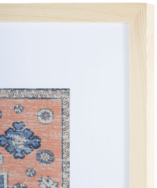 Safavieh Harjo 18" Terracotta/Blue Framed Textile Wall Art