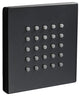 Gela Thermostatic Matte Black LED Rainfall Shower System With Handheld Shower