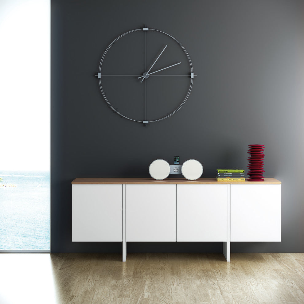 Edge Sideboard, White and Oak
