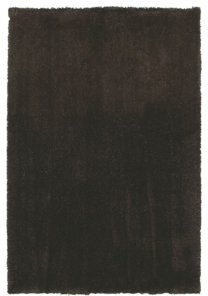 KAS Bliss 1566 Espresso Shag Area Rug, 9' x 13'