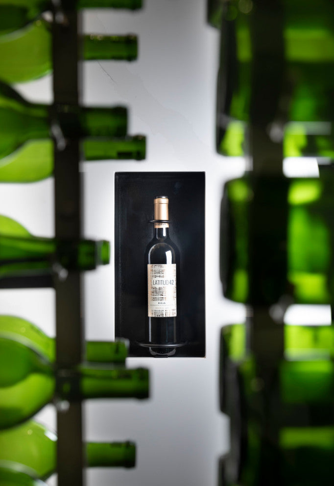 W Series Perch  1-Bottle Vertical Metal Wine Rack, Matte Black, 750ml Bottle