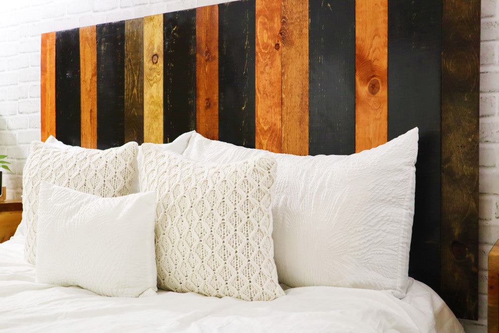 Handcrafted Headboard, Hanger Style, Cabin Mix, Queen