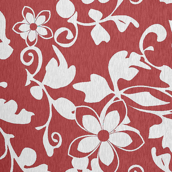 Evelyn Spring Chenille Rug, Ligonberry Red, 5'x7'