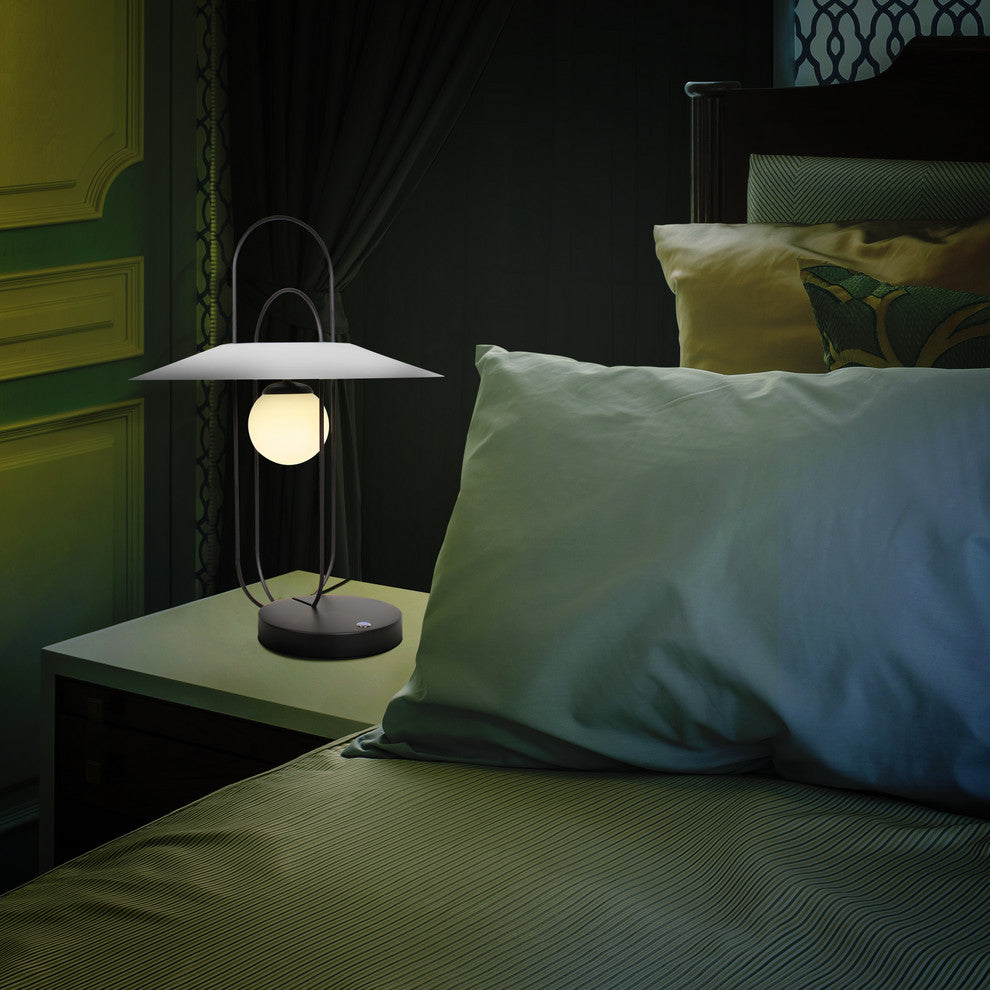 Lyra 24" ETL Certified Integrated LED Table Lamp, Black