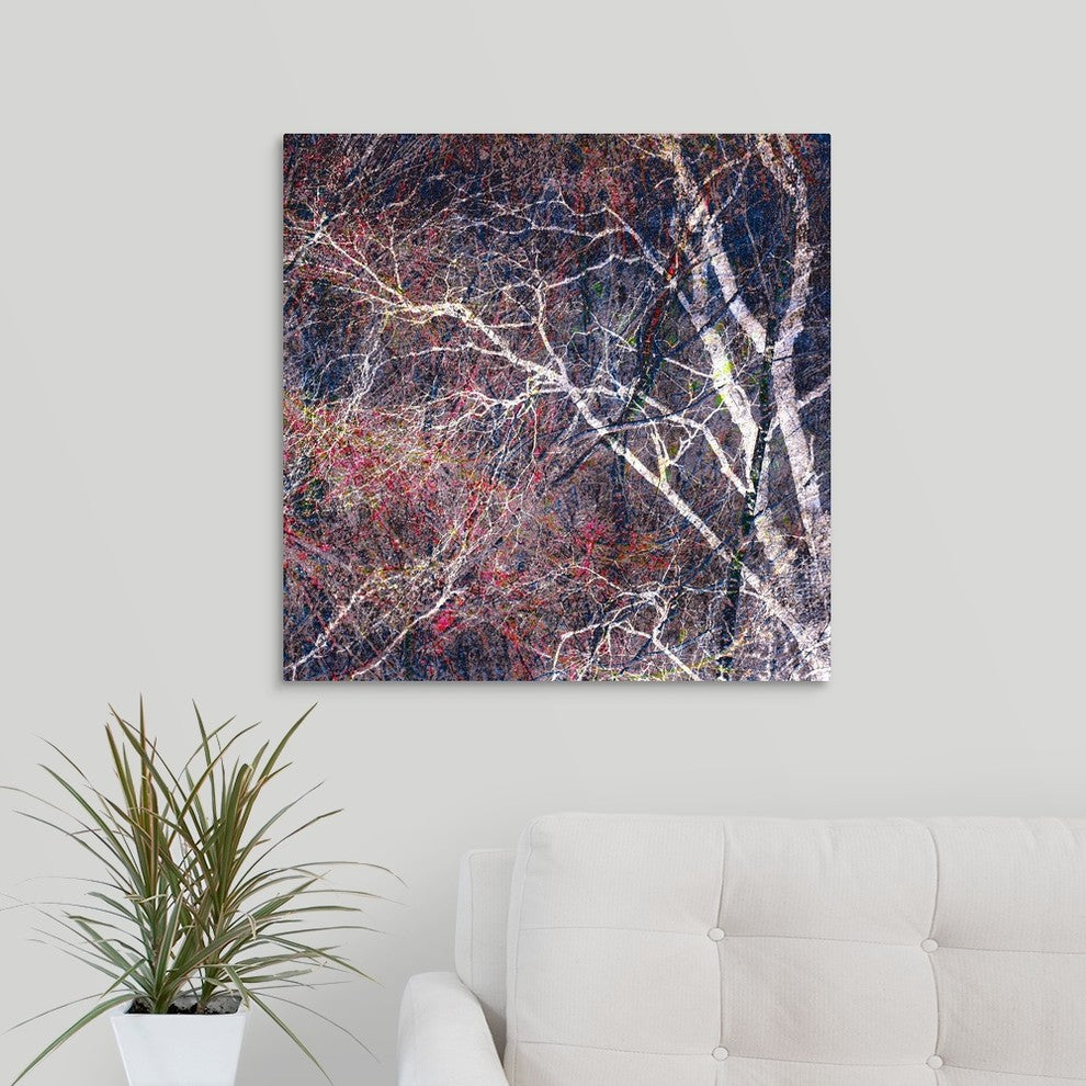 "Tracery I" Wrapped Canvas Art Print, 24"x24"x1.5"